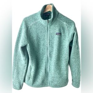 Patagonia Better Sweater zip up jacket Women’s size M teal turquoise